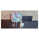 Home Decor and Kitchen Lot with Cuisinart Egg Central, Decorative Dishes, Floral Bag, and More