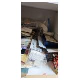 Large Collection of Scrapbooking Supplies and Craft Paper