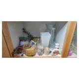 Collection of Decorative Vases, Candles, and Ornaments