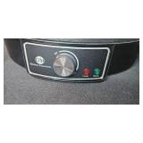 Household Lot: Electric Crepe Maker, Size 9 Sandals, Remotes, Scissors, Coasters, and Accessories