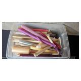 Collection of Sheet Music, Hymns, Assorted Candles, Tablecloths, and Crafts Supplies