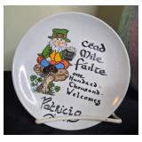 Collection of Decorative Porcelain and Art Glass Pieces Including Hand-Painted Plate Signed Capodimonte