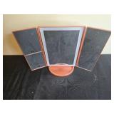 Tri-Fold Vanity Mirror with 2X and 3X Magnification