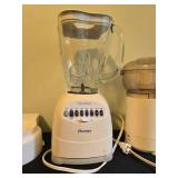 Osterizer 16 Speed Blender and Sunbeam Oskar Food Processor with Parts