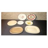 Collection of Vintage Decorative Plates and Platters - Limoges, Bavaria, Holly Hobbie