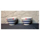 Stoneware Candy Jar with Grandpa and Honee Bowls and New Orleans Plate