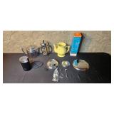 Coffee and Kitchenware Collection with French Press, Krups Grinder, and Nicole Miller Teapot