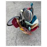 Large Collection of Kitchen Utensils in Decorative Holder