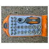 HDX 25-Piece Dual Sided Stubby Ratchet and Socket Set