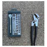 Socket Wrench Set, and Slip Joint Pliers Group
