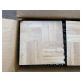 Box of Interlocking Wood-Look Floor Tiles by Greatmats