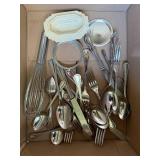 Assorted Kitchenware Collection with Glassware, Bowls, Plates, and Flatware