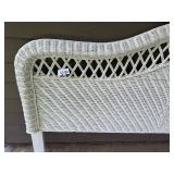 Wicker Headboard with Lattice Detail, 53x80 Inches