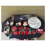 Large Collection of Christmas Decor and Holiday Textiles