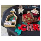 Large Collection of Christmas Decor and Holiday Textiles
