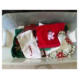 Large Collection of Christmas Decor and Holiday Textiles
