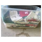 Large Collection of Christmas Decor and Holiday Textiles