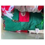 Large Collection of Christmas Decor and Holiday Textiles