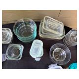 Collection of Food Storage Containers with Lids Assorted Shapes and Sizes