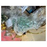Assorted Christmas Decor and Nativity Set Collection in Storage Tote