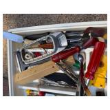 Large Kitchenware and Utensil Lot with Blender, Small Appliances, and Accessories