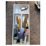 Large Kitchenware and Utensil Lot with Blender, Small Appliances, and Accessories