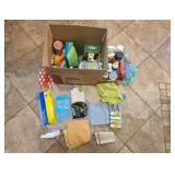 Collection of Household Cleaning Supplies and Cloths - quantities unknown