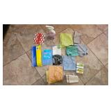 Collection of Household Cleaning Supplies and Cloths - quantities unknown