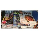 Large Collection of Cookbooks and Food Magazines Assorted Years