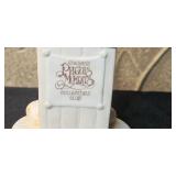 Precious Moments Collectibles Set with Figurines, Plate, and Gift Box