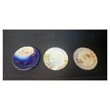 Set of Vintage Decorative Bone China Plates, Mixed Makers Inc Paragon, Bavaria & Nippon