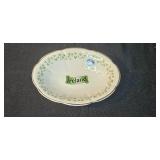 Vintage Porcelain Collection: Royal Tara Ireland Dish, Bonnet Salt and Pepper Shakers, and Bird Figurines