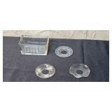 Vintage Glassware and China Collection with Bone China Mugs and Plates