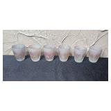 Assorted Vintage Kitchenware Lot with Homer Laughlin Plate, Glass Coasters, Thimbles, and More