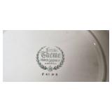 Assorted Vintage Kitchenware Lot with Homer Laughlin Plate, Glass Coasters, Thimbles, and More