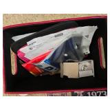 Assorted Beauty, Personal Care, and Accessories Lot with Storage Bins - content quantities unknown