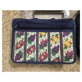 Household Lot with Bags, Towel Set, Hangers, Handles, and Picture Frame