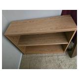 Wood Grain Two-Shelf Bookcase