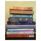 Collection of Inspirational and Fiction Books Including James Patterson, Max Lucado, and More