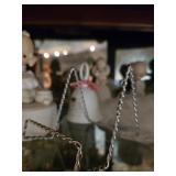 Precious Moments Figurines and Marquis Crystal Angel Candle Holders Set
