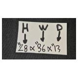 Wooden Half-Moon Entry Table with Drawer and Shelf, 36 Inch Wide