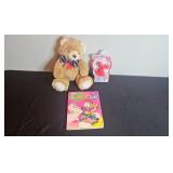 Assorted Toys, Plush Bear, Baskets, Book and Halloween Pail Set