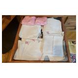 Collection of Vintage Linen and Embroidered Handkerchiefs and Napkins