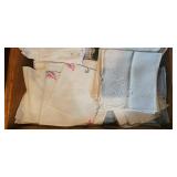 Collection of Vintage Linen and Embroidered Handkerchiefs and Napkins