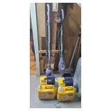 Set of 2 Shark Steam Mops with Arm & Hammer Detergent and Morton Waves Water Softener - content quantities unknown