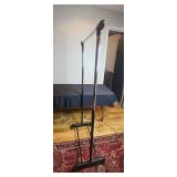 Adjustable Metal Garment Rack with Black Base