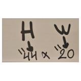 Pulaski Wood Framed Wall Mirror 44x20 Inches