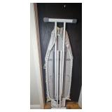 Folding Ironing Board with Padded Cover and Built-In Iron Rest