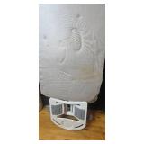 Folding Ironing Board with Padded Cover and Built-In Iron Rest