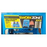 Lot of Small Office Essentials: Lap Desk, Mainstays 16x20 Frame, Folding Step Stool, and Organizers